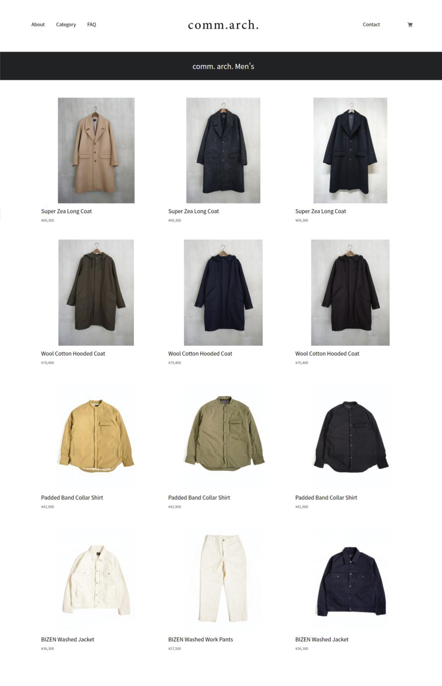 2021AW ONLINE STORE OPEN!